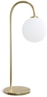 Herstal Ballon Tischleuchte messing Glas opal G9 53cm