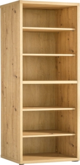 Regal Renatura / Rilega , Holzwerkstoff , Holzfarben , 82 x 215 x 35 cm