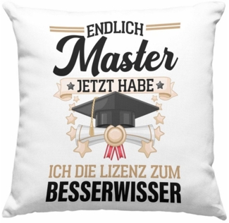 Trendation Dekokissen Trendation - Master Abschluss Geschenk Kissen Bestanden Studium Prüfun