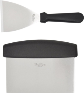 PINTINOX Küchenspachtel Professional, Set: Spachtel und Schabmesser, Edelstahl, spülmaschinengeeinget