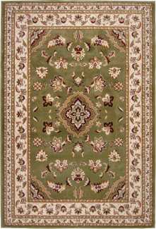 Kadima Design Traditioneller Teppich in Trendfarben "Glazert". Farbe: Grün, 160x230 cm