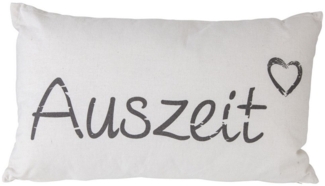 Out of the Blue Cremefarbenes Deko-Kissen, Auszeit