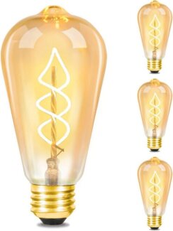 Nettlife LED-Leuchtmittel 6er LED Retro 4W E27 Glühlampe Edison Glühbirne Antike LED Filament, E27, 3 St, Warmweiß, für Nostalgie & Retro Beleuchtung im Haus Café Restaurant