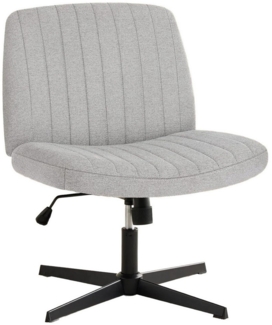 DUMOS Bürostuhl Ohne Armlehne Schneidersitz Stuhl, mit Verbreitertem Criss Cross Chair, drehbar