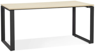 Kokoon Design Schreibtisch Abak Holz Natur und Schwarz 160 cm