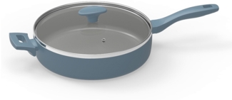 Michelino Alythia Schmorpfanne mit Glasdeckel - 28 cm in Blau