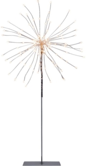 LED Deko-Stehleuchte Firework, 120 LEDs, silber, warmweiß, 50cm