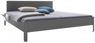 NAIT Doppelbett 160 x 200cm Anthrazit Mit Kopfteil