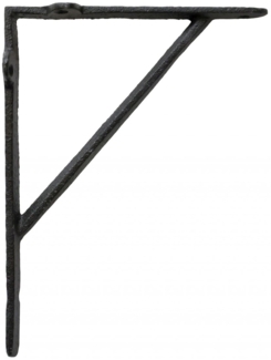 2x Regalhalter Regalwinkel Regalträger 23cm Eisen Schwarz Chic Antique 64085124