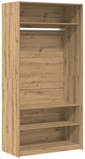 vidaXL Kleiderschrank Artisan-Eiche 100 x 50 x 200 cm Holzwerkstoff 3318625