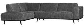 Ecksofa Statement aus Struktursamt Links, Mountain