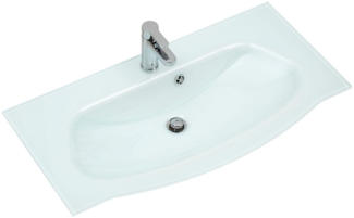 PELIPAL Badmöbel-Set Fokus 4005 Glaswaschtisch 92x49.1cm weiß (992.789005)