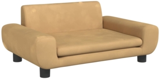 vidaXL Kindersofa Braun 70x45x33 cm Samt 3196391