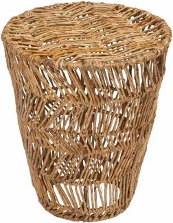 Beistelltisch Agnes aus Abaca, 36 x 36 x 40 cm