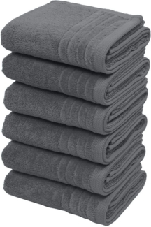 my home Handtücher Sanremo Premium, Premium Handtücher, 600 gr/m², 40x70cm, Frottier (Set, 6-St), mit Bordüre, flauschig und weich, Händehandtücher, 5 Jahre Garantie