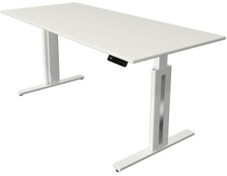 Kerkmann Move 3 fresh Schreibtisch Steh und Sitztisch (B) 180 x (T) 80 cm weiß