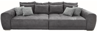 BIG-SOFA Federkern 306/134/86 cm, Liegefläche 120/240 cm, Mikrofaser Grau
