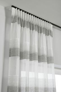 Gardinia Vorhangschienen-Set Lucy 1-läufig schwarz-matt 160 cm