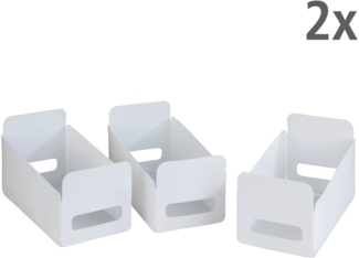 WENKO Organizer Universal (Set, 6 St), Aufbewahrungsboxen für Küche und Haushalt, faltbar, Kunststoff