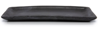 Der Gebrannte Sushi Teller - Schwarz - M - Schwarz - 25x12x2cm