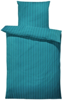 One Home Bettwäsche Damast, Mikrofaser, gestreift und elegant, 2 teilig Übergröße