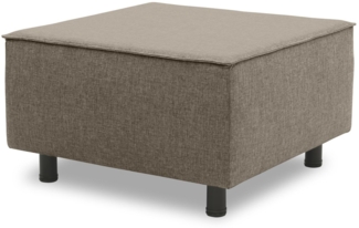 Gartenlounge Hocker Brandie 73x43x73 mit Outdoorbezug in braun