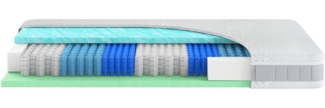 Hn8 Taschenfederkern-Matratze "bodial", H2, 100 x 200 cm, Höhe: ca. 21 cm