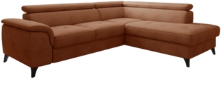 Ecksofa Asporiz (Farbe: Zetta 295, Seite: Rechts 2R-OT)