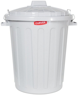 Curver Abfalleimer Charlie Tonne L 46 l 57cm Ø43cm grau