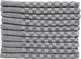 Zestri Geschirrtuch Zwirn-10er Set Grubenhandtücher 50x70 cm 100% Baumwolle Grubentücher, (10 Stück), kariert, saugstark mit Aufhänger, Geschirrhandtuch Küchenhandtücher