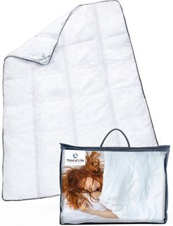 AERO ActiveClima 135x200 Sommerdecke mit innovativer Climabalance®-Technologie | Luftige Steppdecke mit Ventilationsstreifen und hohe Atmungsaktivität | Perfekt als leichte Sommer-Decke, 135x200 cm