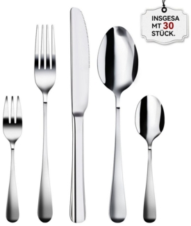 Mutig Besteck-Set 30-teiliges Edelstahl Besteckset-Elegant&Langlebig-Spülmaschinenfest, (30-tlg), Ergonomisches Design für Familien, Feste und Alltag