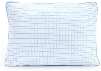 Sitheim-Europe Kopfkissen 3D BLUE CELL TECH KÜHLENDES MIKROGEL-KISSEN WEISS, Füllung: 50 % EcoDown & 50 % Polyester-Hohlfasern, Bezug: Unterseite: 100 % Baumwolle, Seitenschläfer, Rückenschläfer, Bauchschläfer, Das Kissen fühlt sich kühl an. Gut atmung...