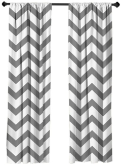 Abakuhaus Gardine Vorhang für Wohnzimmer Schlafzimmer Dekor, Microfaser, Gestreift Modernes Sommer-Zickzack-Druck