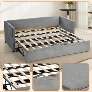 HOMYEDAMIC Schlafsofa 172x187 cm Schlafsofa 2-Sitzer Sofa Couch, Schlafsofa mit Matratze Variables Sofa Doppel-Liege