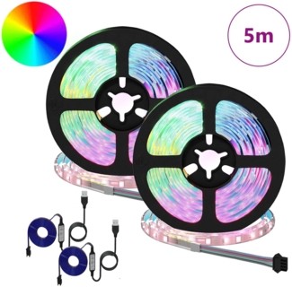 vidaXL LED Streifen 4 pcs Schwarz und Transparent 250 cm 3429090