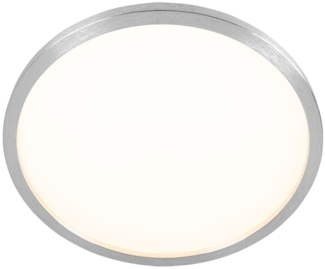 LED Deckenleuchte, Backlight, silber, rund, D 42,5 cm
