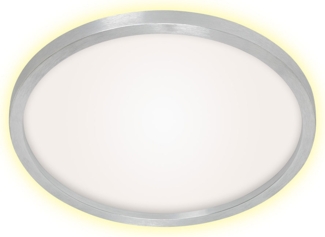 LED Deckenleuchte, Backlight, silber, rund, D 42,5 cm