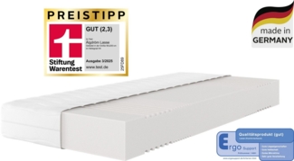 Komfortschaummatratze Lasse, Premiumqualität, 7 Zonen Matratze 90x200 cm, 140x200 cm, Älgdröm, 22 cm hoch, in H2/H3/H4, ergonomisch, atmungsaktiv, orthopädisch