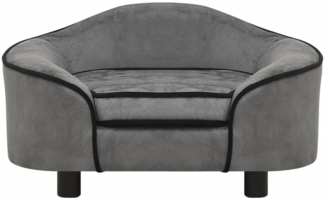 vidaXL Hundesofa Grau 67x47x36 cm Plüsch 171084