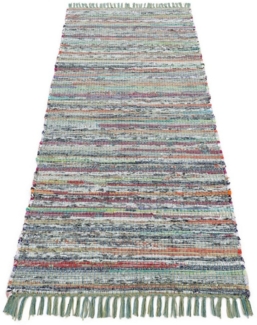 carpetfine Teppich Kelim Chindi, Wendeteppich, rechteckig, Höhe: 6 mm, handgewebt, Fleckerlteppich mit Fransen, auch vielen in Läufergrößen