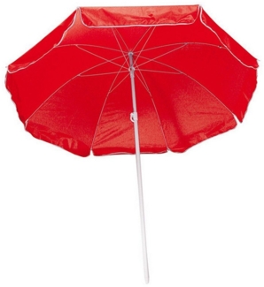 Macma Sonnenschirm Strandschirm / Sonnenschirm / stufenlos verstellbar / Farbe: rot