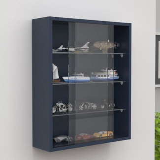 VCM Wandvitrine Drivalo 920362 Anthrazit H. 60 x B. 50 x T. 15 cm