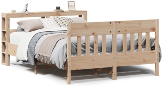 vidaXL Massivholzbett ohne Matratze 120x190 cm Kiefernholz 3306282