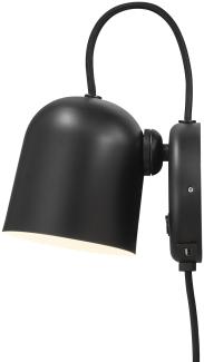 dftp Wandleuchte Angle GU10 schwarz mit USB Anschluß