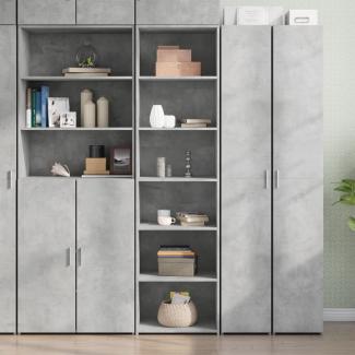 vidaXL Highboard Betongrau 50x41x185 cm Holzwerkstoff 3281683