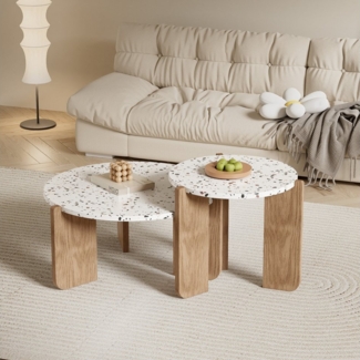 REDOM Couchtisch Nesting Couchtisch-Set 2-teilig (stabiler MDF-Tisch, 2-St, Multifunktionales), flexibel kombinierbar