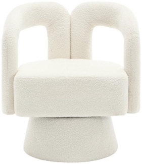 LVHOM Drehsessel M-Form 360 Grad drehbare Cuddle Barrel-Akzentstühle (runde Sessel mit breiter Polsterung, flauschiger Stoffstuhl, 2-St), für Wohnzimmer, Schlafzimmer, Büro, Wartezimmer