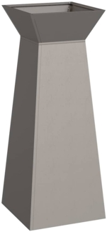 vidaXL Säulen Pflanzer 2 pcs Silber 40 x 40 x 100 cm 873865