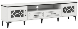 COSTWAY TV-Schrank Holz, Lowboard mit 2 Schublade & Stauraum, 180,5cm
